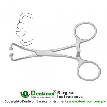 Towel Clamp For Paper Clothes Stainless Steel, 11.5 cm - 4 1/2"